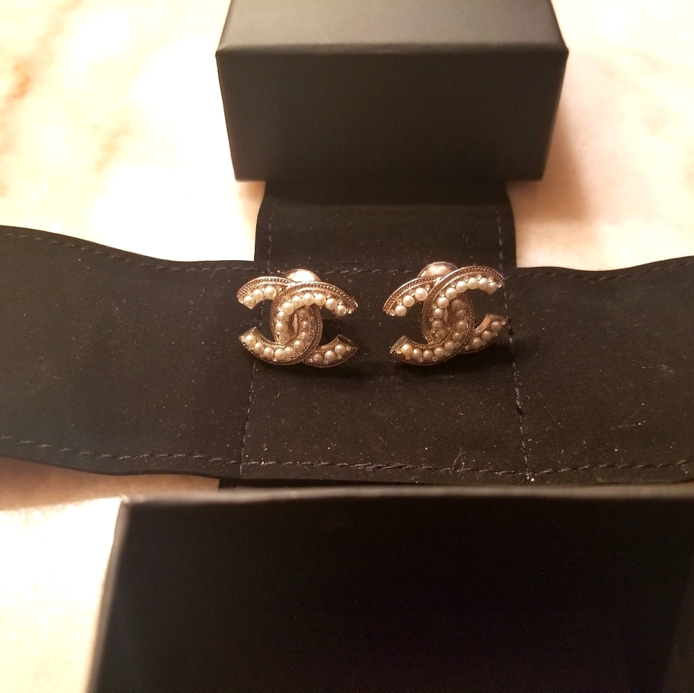 Authentic Chanel Clip Earrings